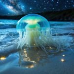 Beautiful Beach Glowing Jellyfish: Mesmerizing Ocean Wonders Revealed